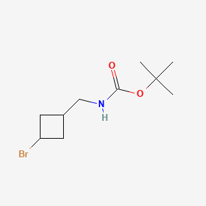 tert-butyl N-{[(1r,3r)-3-bromocyclobutyl]methyl}carbamate