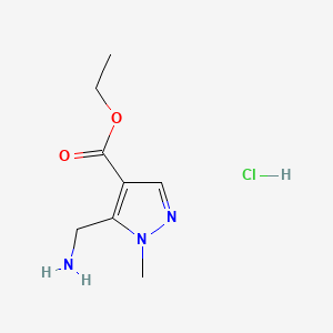 ethyl5-(aminomethyl)-1-methyl-1H-pyrazole-4-carboxylatehydrochloride