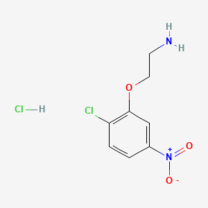 molecular formula C8H10Cl2N2O3 B6607762 2-(2-chloro-5-nitrophenoxy)ethan-1-amine hydrochloride CAS No. 2839144-15-7