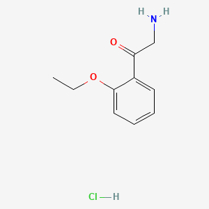 molecular formula C10H14ClNO2 B6607804 2-amino-1-(2-ethoxyphenyl)ethan-1-one hydrochloride CAS No. 877395-22-7