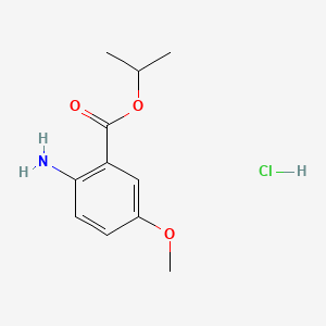 molecular formula C11H16ClNO3 B6607892 propan-2-yl 2-amino-5-methoxybenzoate hydrochloride CAS No. 2137597-86-3