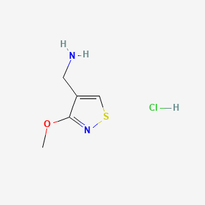 (3-methoxy-1,2-thiazol-4-yl)methanaminehydrochloride