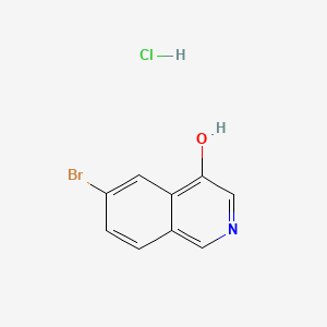 molecular formula C9H7BrClNO B6608033 6-bromoisoquinolin-4-olhydrochloride CAS No. 2839138-30-4