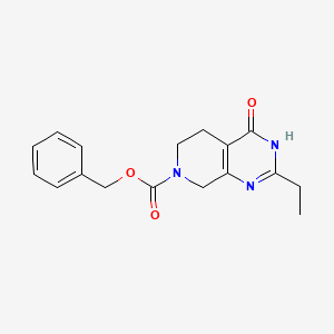 molecular formula C17H19N3O3 B6608070 benzyl 2-ethyl-4-hydroxy-5H,6H,7H,8H-pyrido[3,4-d]pyrimidine-7-carboxylate CAS No. 2839144-48-6