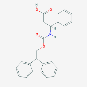 B066081 3-{[(9H-fluoren-9-ylmethoxy)carbonyl]amino}-3-phenylpropanoic acid CAS No. 180181-93-5