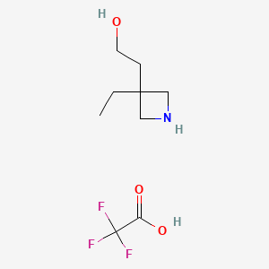 2-(3-ethylazetidin-3-yl)ethan-1-ol; trifluoroacetic acid