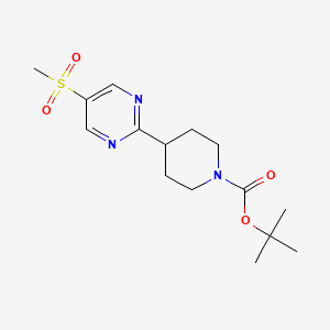 tert-butyl 4-(5-methanesulfonylpyrimidin-2-yl)piperidine-1-carboxylate