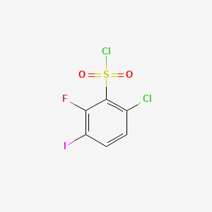 6-chloro-2-fluoro-3-iodobenzene-1-sulfonyl chloride