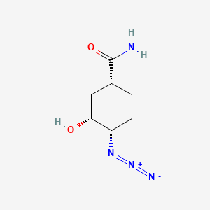 (1R,3R,4S)-4-azido-3-hydroxycyclohexane-1-carboxamide