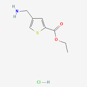 ethyl 4-(aminomethyl)thiophene-2-carboxylate hydrochloride