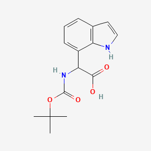 2-{[(tert-butoxy)carbonyl]amino}-2-(1H-indol-7-yl)aceticacid