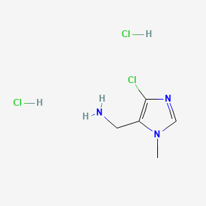 1-(4-chloro-1-methyl-1H-imidazol-5-yl)methanamine dihydrochloride