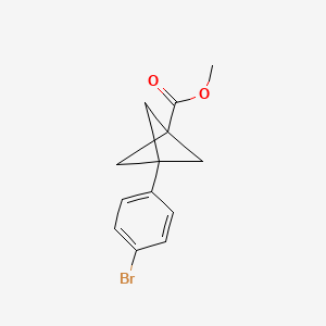 molecular formula C13H13BrO2 B6608509 methyl 3-(4-bromophenyl)bicyclo[1.1.1]pentane-1-carboxylate CAS No. 2866308-91-8