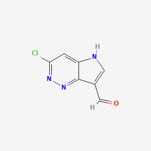 3-chloro-5H-pyrrolo[3,2-c]pyridazine-7-carbaldehyde