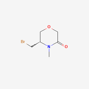 (5S)-5-(bromomethyl)-4-methylmorpholin-3-one