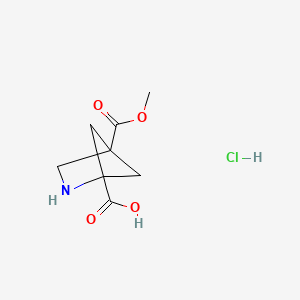 4-(methoxycarbonyl)-2-azabicyclo[2.1.1]hexane-1-carboxylic acid hydrochloride