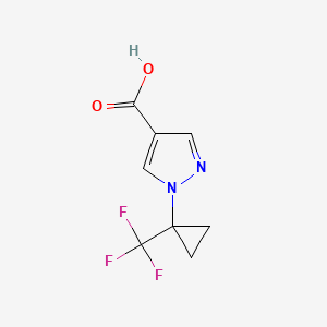 1-[1-(trifluoromethyl)cyclopropyl]-1H-pyrazole-4-carboxylic acid