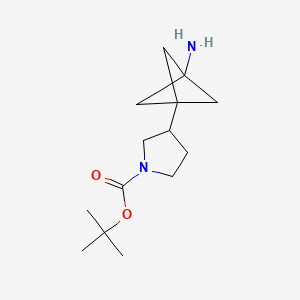 tert-butyl 3-{3-aminobicyclo[1.1.1]pentan-1-yl}pyrrolidine-1-carboxylate