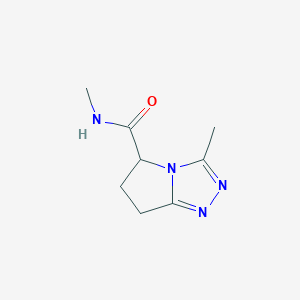 B066087 N,3-Dimethyl-6,7-dihydro-5H-pyrrolo[2,1-c][1,2,4]triazole-5-carboxamide CAS No. 160205-16-3