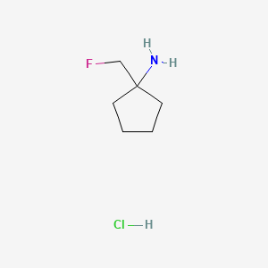 B6608755 1-(fluoromethyl)cyclopentan-1-amine hydrochloride CAS No. 2866335-27-3