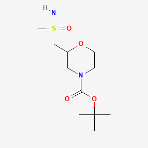 tert-butyl 2-{[imino(methyl)oxo-lambda6-sulfanyl]methyl}morpholine-4-carboxylate