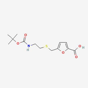 5-{[(2-{[(tert-butoxy)carbonyl]amino}ethyl)sulfanyl]methyl}furan-2-carboxylic acid