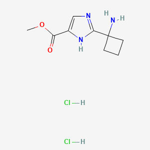 methyl 2-(1-aminocyclobutyl)-1H-imidazole-4-carboxylate dihydrochloride