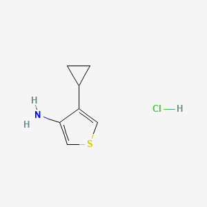 4-cyclopropylthiophen-3-amine hydrochloride