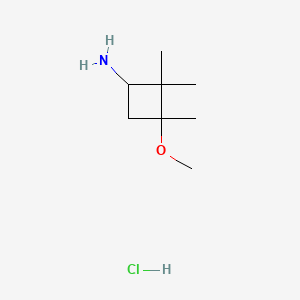 3-methoxy-2,2,3-trimethylcyclobutan-1-amine hydrochloride