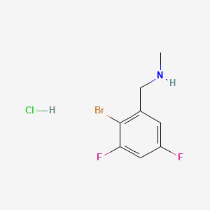 [(2-bromo-3,5-difluorophenyl)methyl](methyl)amine hydrochloride