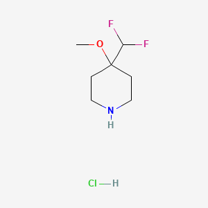 4-(difluoromethyl)-4-methoxypiperidine hydrochloride