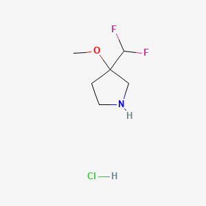 3-(difluoromethyl)-3-methoxypyrrolidine hydrochloride