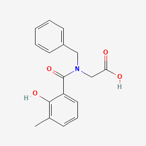 2-[N-benzyl-1-(2-hydroxy-3-methylphenyl)formamido]acetic acid