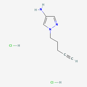 1-(pent-4-yn-1-yl)-1H-pyrazol-4-amine dihydrochloride