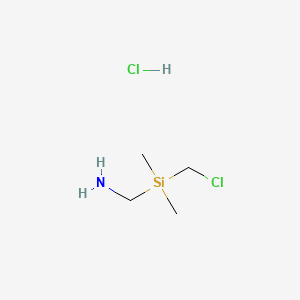 ((Chloromethyl)dimethylsilyl)methanamine hydrochloride