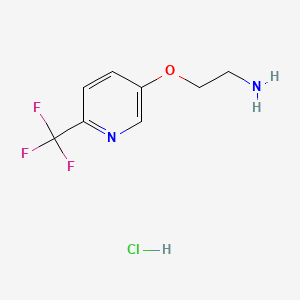 2-{[6-(trifluoromethyl)pyridin-3-yl]oxy}ethan-1-amine hydrochloride