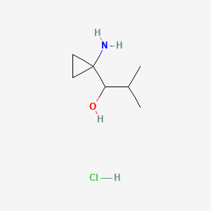 1-(1-aminocyclopropyl)-2-methylpropan-1-ol hydrochloride