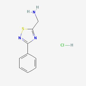 1-(3-phenyl-1,2,4-thiadiazol-5-yl)methanamine hydrochloride