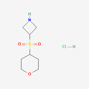 3-(oxane-4-sulfonyl)azetidine hydrochloride