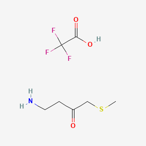 4-amino-1-(methylsulfanyl)butan-2-one, trifluoroacetic acid