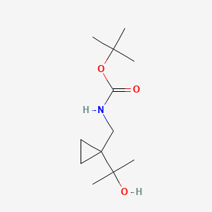 tert-butyl N-{[1-(2-hydroxypropan-2-yl)cyclopropyl]methyl}carbamate