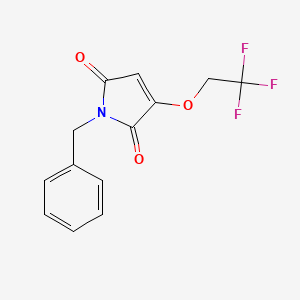 1-benzyl-3-(2,2,2-trifluoroethoxy)-2,5-dihydro-1H-pyrrole-2,5-dione