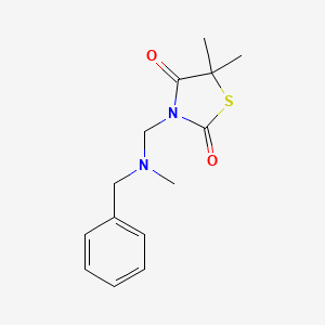 3-{[benzyl(methyl)amino]methyl}-5,5-dimethyl-1,3-thiazolidine-2,4-dione