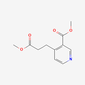 methyl 4-(3-methoxy-3-oxopropyl)pyridine-3-carboxylate