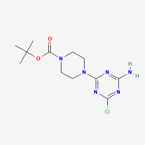 tert-butyl 4-(4-amino-6-chloro-1,3,5-triazin-2-yl)piperazine-1-carboxylate