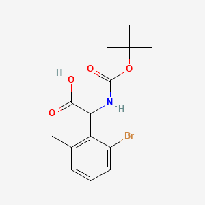 2-(2-bromo-6-methylphenyl)-2-{[(tert-butoxy)carbonyl]amino}acetic acid