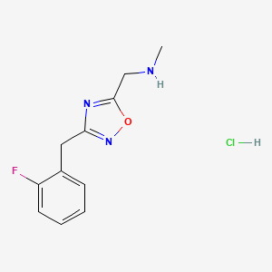 ({3-[(2-fluorophenyl)methyl]-1,2,4-oxadiazol-5-yl}methyl)(methyl)amine hydrochloride