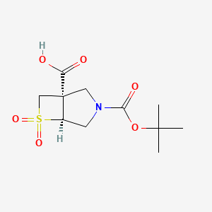 rac-(1R,5R)-3-[(tert-butoxy)carbonyl]-6,6-dioxo-6lambda6-thia-3-azabicyclo[3.2.0]heptane-1-carboxylic acid