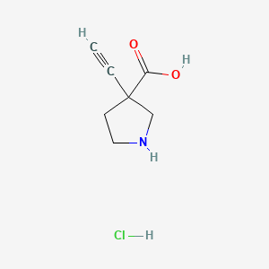 3-ethynylpyrrolidine-3-carboxylic acid hydrochloride