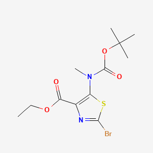 ethyl 2-bromo-5-{[(tert-butoxy)carbonyl](methyl)amino}-1,3-thiazole-4-carboxylate